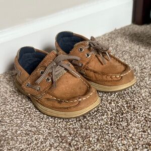Sperry Tan Toddler Boat Shoes